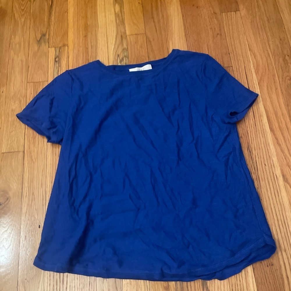 Loft Royal Blue Tee Shirt Size Large
